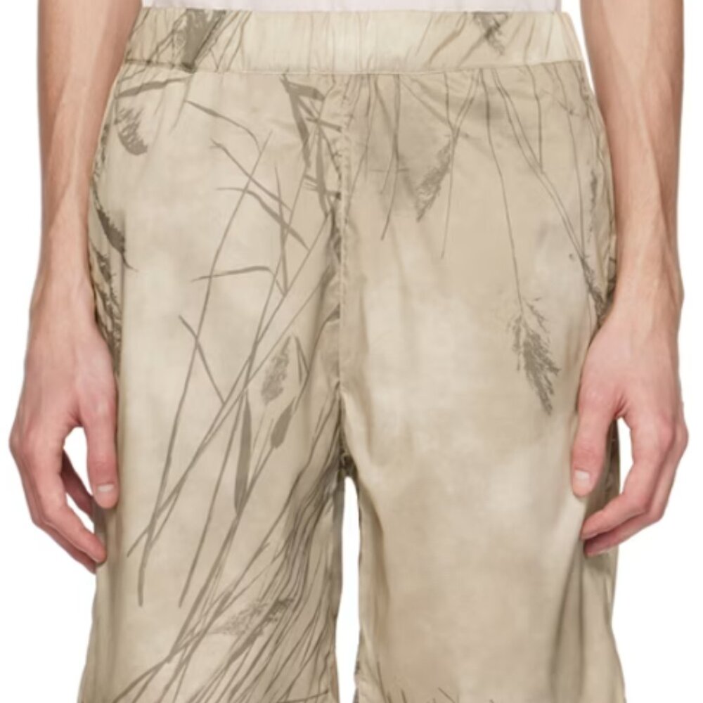 $200! NWT Norse Projects Men's Paul Print Stretch Shorts - Light Khaki - M or L